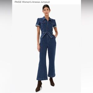 Paige Anessa Denim Jumpsuit NWT - size 0